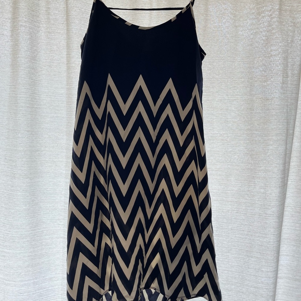 White & blue dress